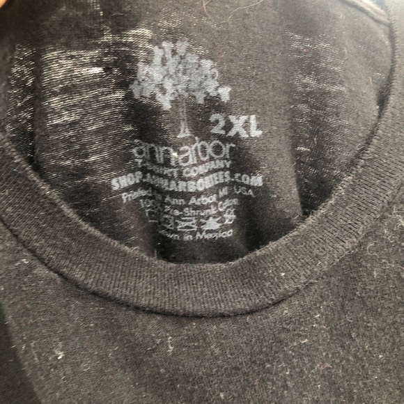 Ann Arbor women’s black graphic Tee shirt size 2XL - Picture 3 of 4